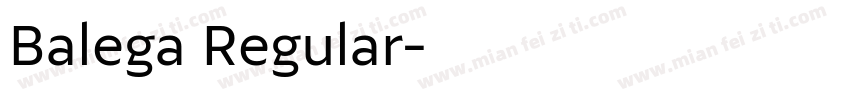 Balega Regular字体转换